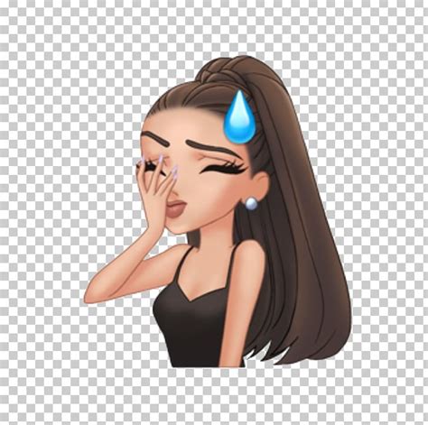 Drawing Facepalm Emoji Singer IPhone PNG, Clipart, Ariana Grande, Beauty, Black Hair, Brown Hair ...