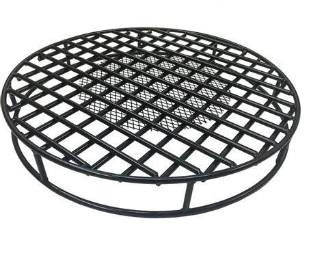 Fire Pit Grate Round 29.5” Diameter Premium Heavy Duty Steel Grate with Ember Catcher for ...