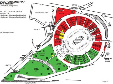 Aloha Stadium Seating Chart Hawaii Bowl | Elcho Table