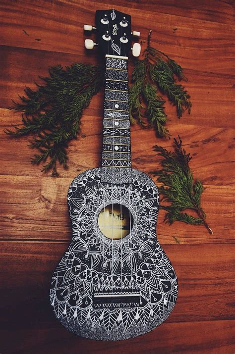 Pin by Niimie Yeosin on space witch | Painted ukulele, Mandala hand ...