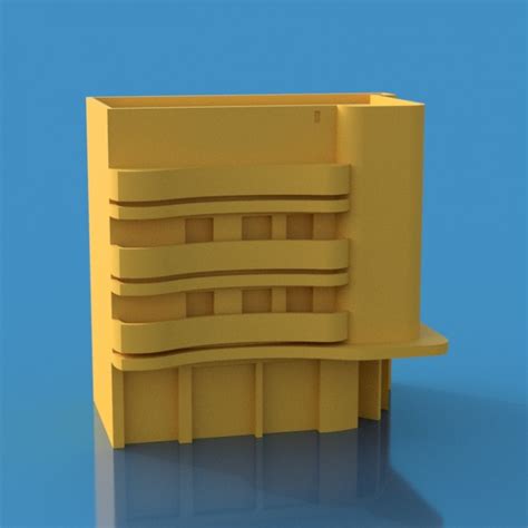 3D Printable Bauhaus - Alphablock Letters by joe rimmer