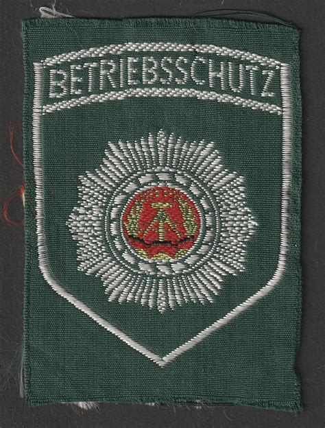 DDR, Volkspolizei Betriebsschutz Sleeve patch - DDR Uniforms & Headgear - GreatMilitaria.com