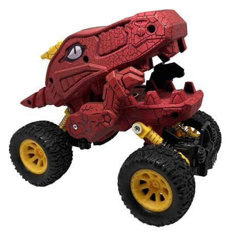 Aeromax Dino-Faur Pull Back Dinosaur Truck | Red - Walmart.com - Walmart.com