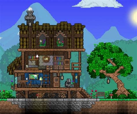 Village House : Terraria | Terraria house design, Terraria house ideas ...