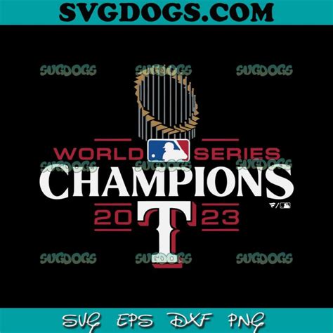 Texas Rangers 2023 World Series Champions Official Logo SVG