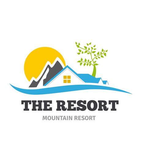 The Resort mountain resort logo by ozgurdk on DeviantArt