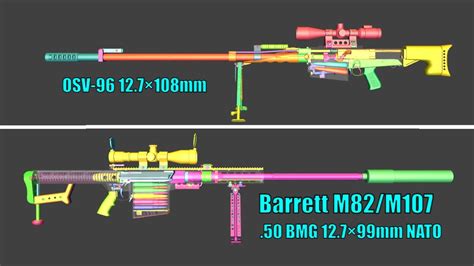 .50cal Sniper Comparison of Barrett M82 vs OSV-96 | WOG | with Commentary - YouTube