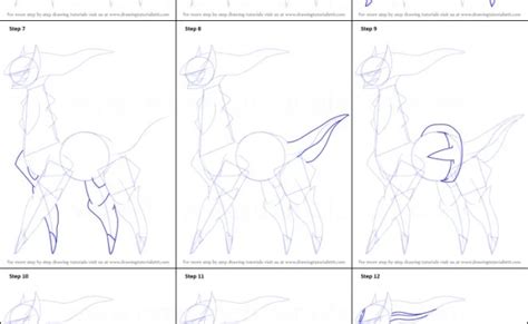 How To Draw Arceus From Pokemon Printable Step By Step Drawing Sheet – Rainy Weathers