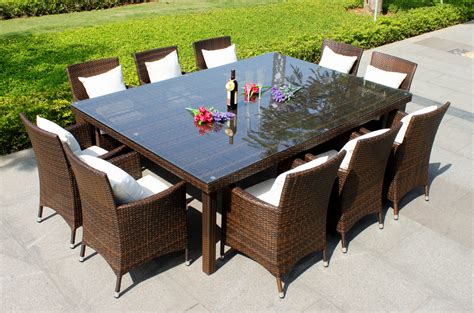 10 Person Outdoor Dining Table | Americas Furniture Superstore | Outdoor dining furniture ...