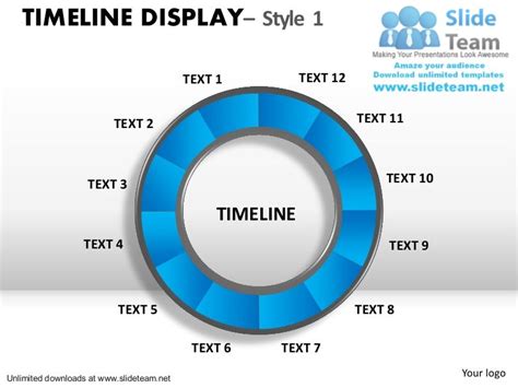 Circular timeline chart power point slides and ppt templates