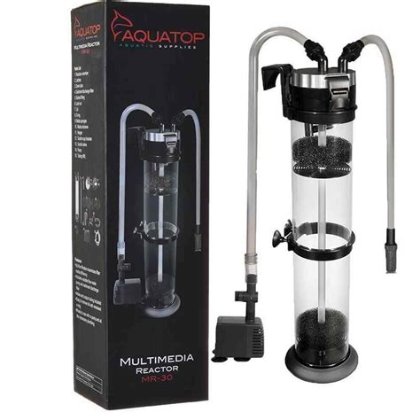 Aquatop Media Reactor with Pump MR-30 - 50-200 Gallons (5.5"W x 23.5"H ...