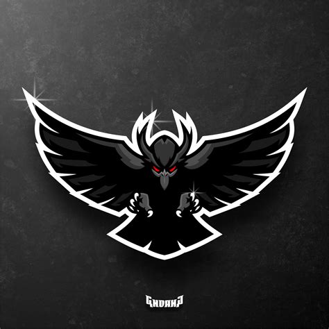 Raven Wing Mascot Logo - Character & Mascot Design Inspiration - 43646 by Erde Design