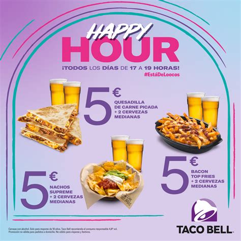 ¡Happy Hour todos los días! En Taco Bell | Las Arenas