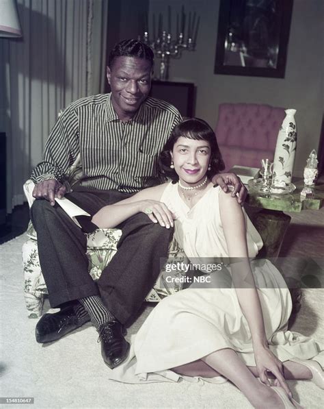 Singers Nat 'King' Cole, Maria Cole at home in 1957 -- News Photo - Getty Images