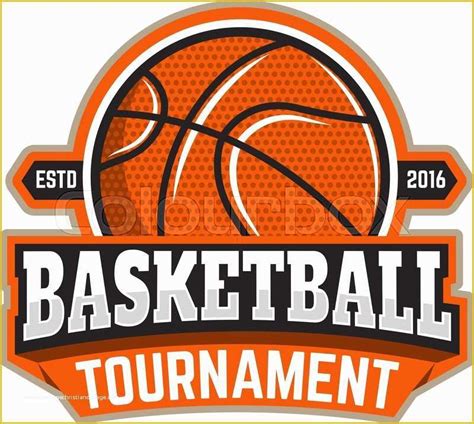 Basketball Logo Template Free Of Basketball tournament Emblem Template ...