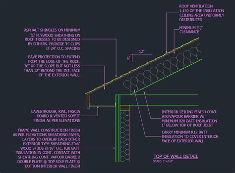 Wood Roof Framing Construction Detail - Files, Plans and Details