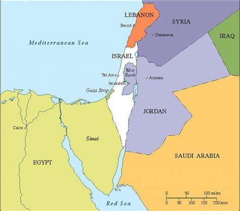 Printable Map Of Israel Today | Printable Maps