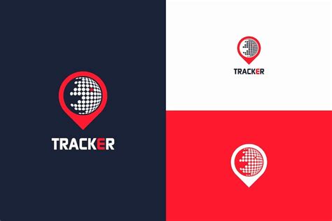 Premium Vector | Tracker logo