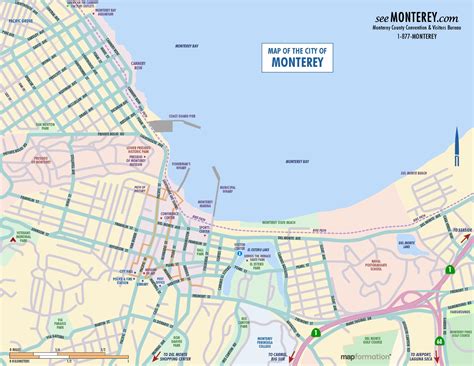 Monterey city center map