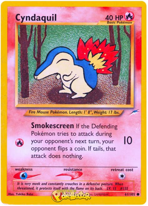 Cyndaquil - Neo Destiny #61 Pokemon Card