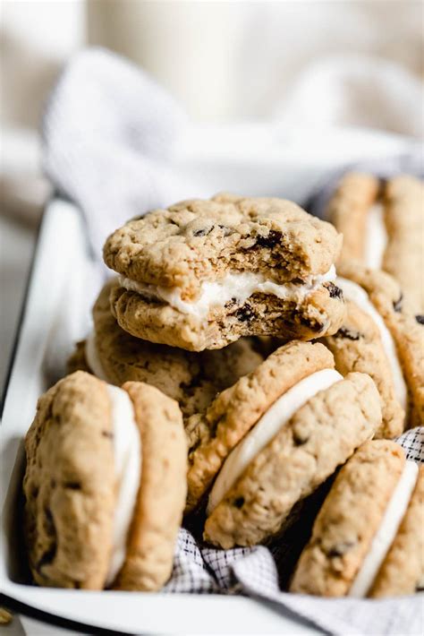 Chewy Oatmeal Whoopie Pie Recipe with Cream Cheese Frosting - Broma Bakery