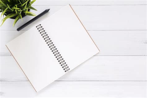 White Blank Notebook · Free Stock Photo