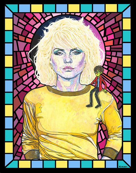 Saint Debbie Harry (Blondie). New Wave Print by Matthew Lineham. #80s ...