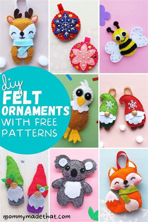 Felt Christmas Tree Ornament Patterns