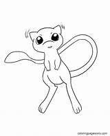 Mew Coloring Pages  For Kids And Adults sketch template