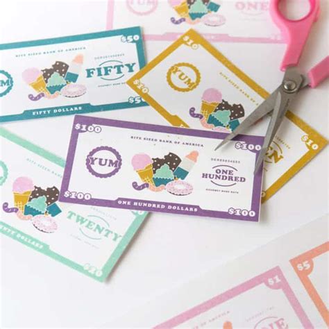 Free Printable Play Money for Kids - Design Eat Repeat