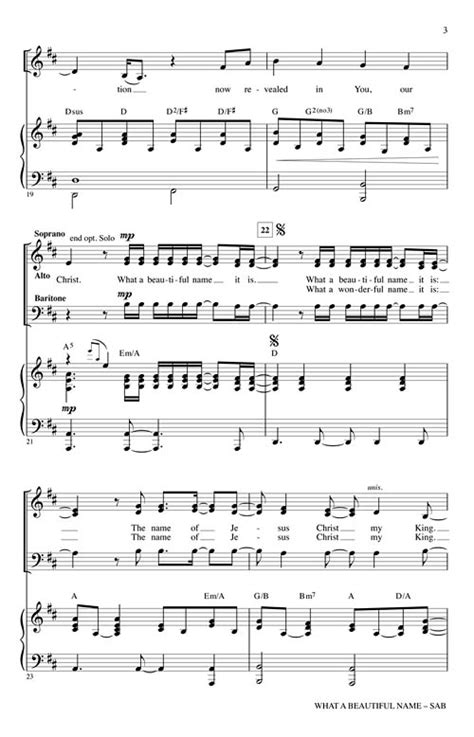 What A Beautiful Name Sheet Music by Joseph M Martin (SKU: 00249077) - Stanton's Sheet Music