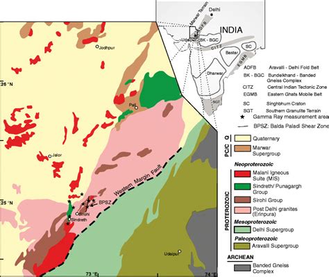 Simplified lithostratigraphic map of the Aravalli–Delhi Fold Belt... | Download Scientific Diagram