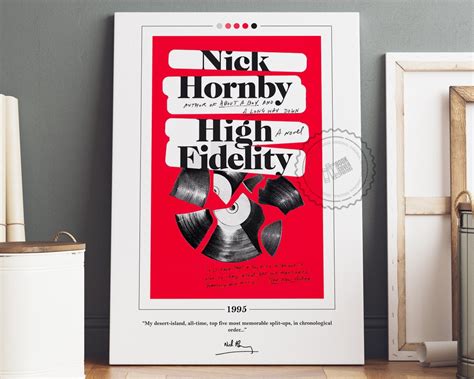 High Fidelity Book Cover Poster Nick Hornby High Fidelity - Etsy