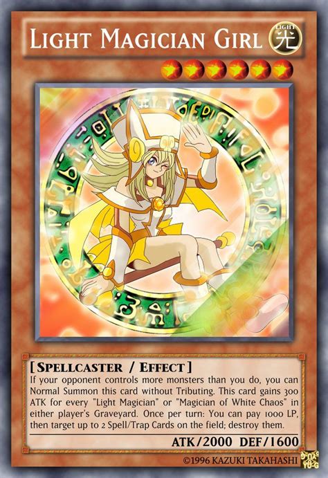 Light Magician Girl by CharoGaming99.deviantart.com on @DeviantArt | Custom yugioh cards, Funny ...