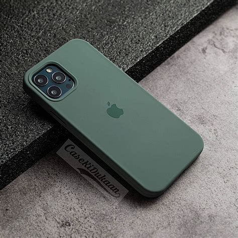 Buy Midnight Green Silicon Case For iPhone 12 Pro Max