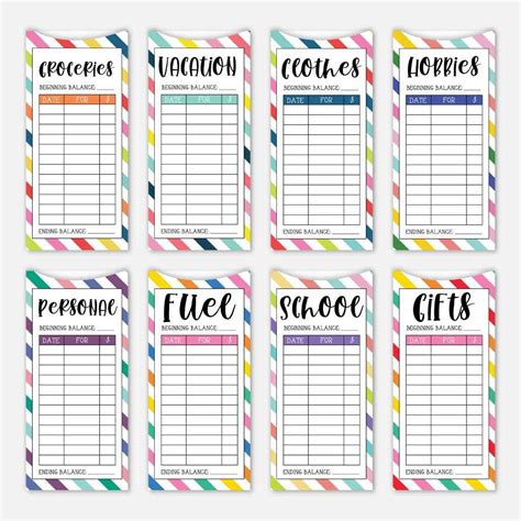 Printable Cash Envelopes - Printable Word Searches