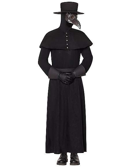 Deluxe Plague Doctor Costume Cosplay Men Cursed Priest Plague Doctor ...