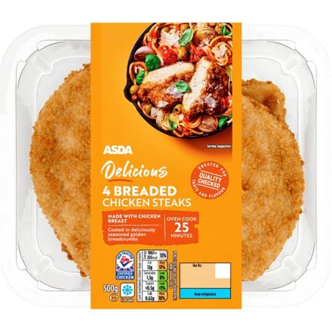 ASDA 4 Breaded Chicken Steaks (500g) - Compare Prices & Where To Buy ...