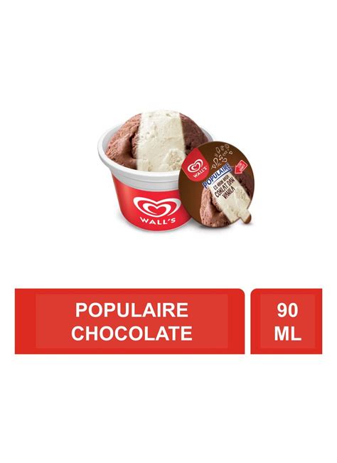 Wall's Ice Cream Populaire Chocolate-Vanila 90Ml | Klik Indomaret