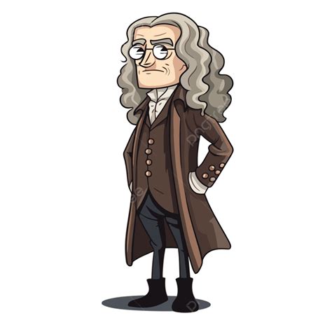 Isaacnewton Vektor, Stiker Clipart Karakter Kartun Charles Malcolm ...