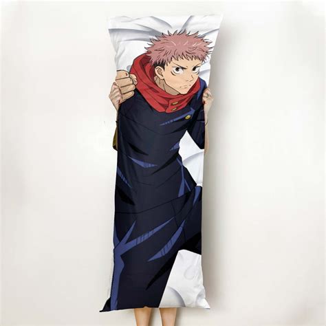 Yuji Itadori Body Pillow Cover and Inserts Jujutsu Kaisen - RobinPlaceFabrics