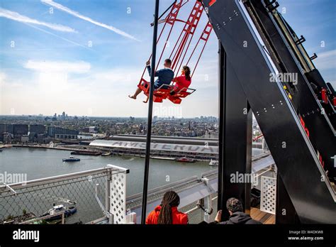 Amsterdam, Netherlands, Event tower, High-rise, Adam, Viewing platform, Swing Stock Photo - Alamy