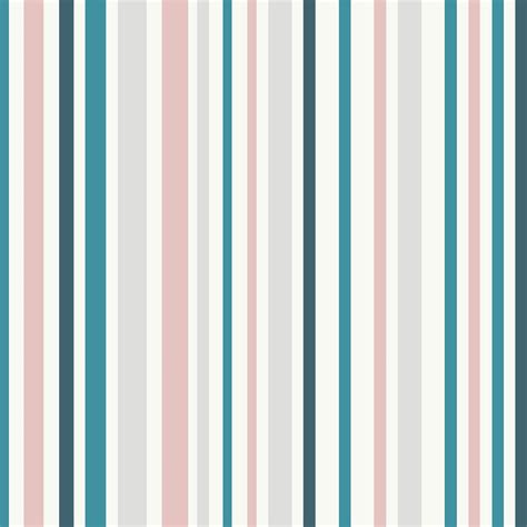 Teal and White Striped Removable Wallpaper 0297 | Walls By Me