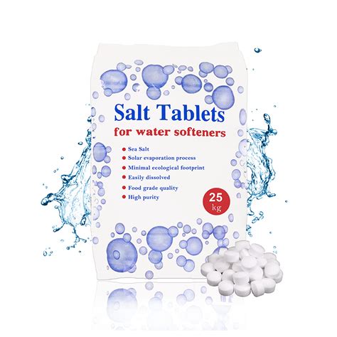 Buy 25 Kg Salt Tablets | Water Softener | Food Grade | Compatible to All Water Softner Machines ...