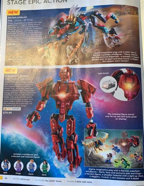 The LEGO Marvel Eternals sets have been revealed in new pictures