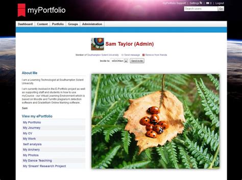 Examples of ePortfolios - Solent myPortfolio