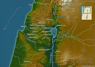 Villages of Galilee Map - Bible Odyssey