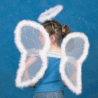 Adult White Feather Angel Wings Cupid Costume Accessory