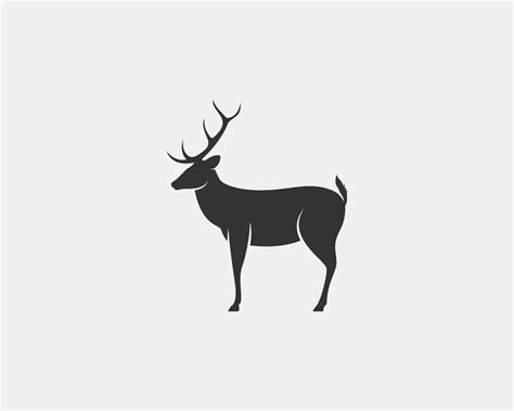 deer vector silhouette 11400678 Vector Art at Vecteezy