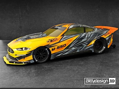 Bittydesign M-550 1/10 No Prep Street Drag Racing Clear Body - RC Car ...